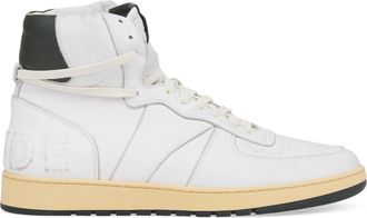 Rhude WHITE RHECESS HIGH SNEAKERS