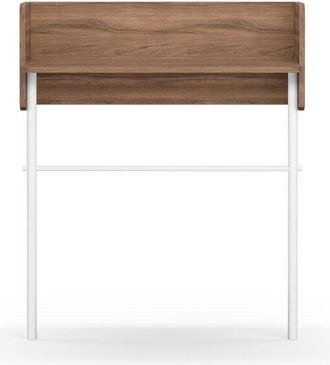 HERDASA Consola De Entrada Fabricada En Melamina Y Madera De Haya, Modelo Danish (789) De Herdasa. Nogal-blanco