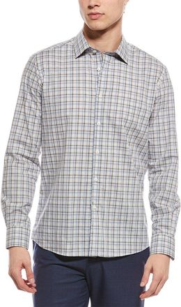 Scott Barber M&eacute;lange Plaid Shirt