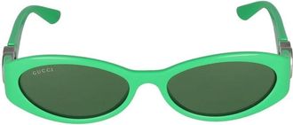 Gucci Groene zonnebril Gg1660S stijl - Dames - Accessoires - Groen - Maat: 54 MM