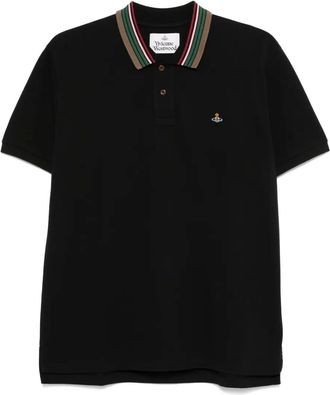 Vivienne Westwood Polo con logo - Nero
