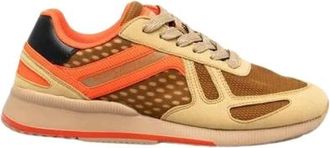Scotch & Soda Leren Athletic Sneakers - Heren - Sneakers - Veelkleurig - 42 EU - Leer - Schoenen