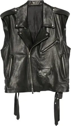 Santoro London Biker-style Leather Jacket