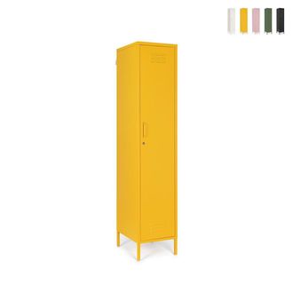 BIZZOTTO Armario De Acero Con 4 Estantes Regulables 46x38x185 Cambridge Yes - Amarillo