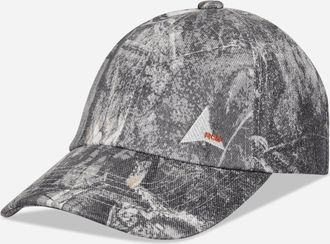 Roa Wrangler Washed Pattern Denim 6 Panel Cap Owl Dark Camo