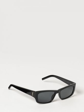 Saint Laurent Occhiali da sole in acetato tartarugato con monogramma YSL