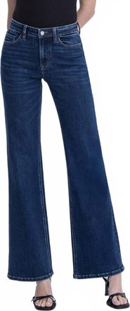 Flying Monkey High Rise Vintage Flare Jeans In Dark Wash
