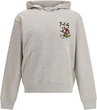 Kenzo Cotton Crewneck Sweatshirt - Heren - Hoodies - Grijs - L - Katoen - Hoodies & sweatvesten
