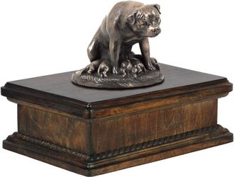 OEM Rottweiler I - Urna Para Cenizas De Perro, Urna Cl&aacute;sica Con Estatuilla, Urna Elegante Con Perro De Art-dog