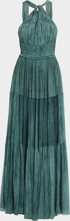 Ulla Johnson Freesia Sleeveless Silk Chiffon Gown