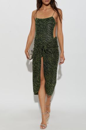Os&eacute;ree Pareu With Lurex Thread, Womens, Green