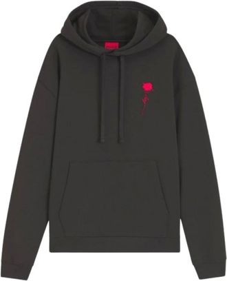 HUGO BOSS Hombre, Sudaderas, Negro, Talla: XL