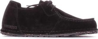 Birkenstock Schoenen, Heren, Zwart, 37 EU, Su&egrave;de, Zwarte Su&egrave;de Loafers Rubberen Zool