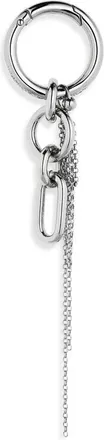 Justine Clenquet Troy Keychain in Palladium at Nordstrom