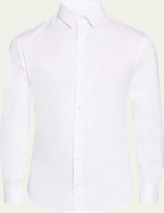 Giorgio Armani Mens Solid Sport Shirt