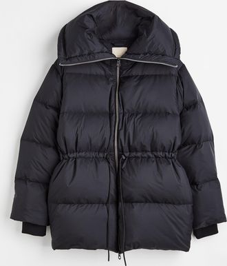 H&M Oversized Daunenjacke - Schwarz