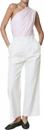 Sophie Rue Suriel One-Shoulder Bodysuit In Lavender