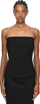 Rick Owens Womens Top Bustier Noir Black