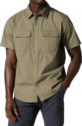 Mountain Hardwear J Tree Short Sleeve Shirt In Stone Green
