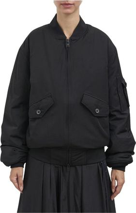 Yohji Yamamoto Nylon Bomberjack - Dames - Bomber jackets - Zwart - M - Nylon - Jassen