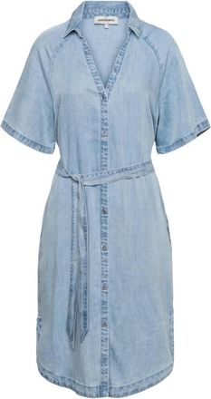 &Co Woman Kleedjes, Dames, Blauw, XL, Katoen, Jurken