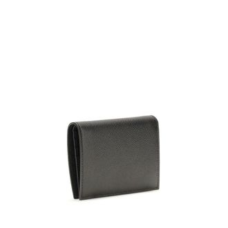 Ferragamo Gancini Logo Calf Leather Wallet - Black