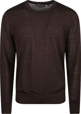Michael Kors Jersey de Merino B&aacute;sico - Knitwear - Hombre - Marr&oacute;n - S
