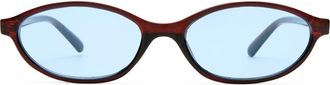AIRE Earthshine 54mm Oval Sunglasses in Chestnut /Sky Blue Tint at Nordstrom