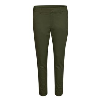 Kaffe Pantaloni Chino Slim Fit Notte Foresta - - Trousers - Donna - Verde - S