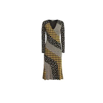 Michael Kors Patchwork Jersey Maxi Dress - female - Michael Kors - Midi Dresses - Multicolor - XS - Dresses