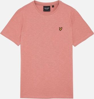 Lyle & Scott Mens Lyle & Scott Slub T Shirt Relaxed Fit Ash Red - Orange - Size: 38