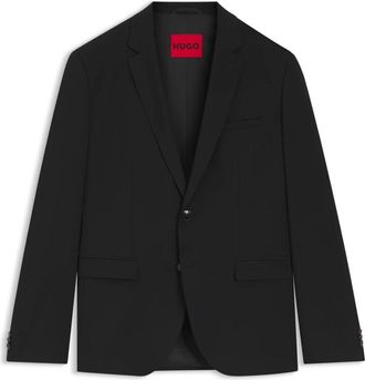 HUGO BOSS Arti 253X-Mh Blazer - Heren - Blazers - Zwart - 2XL - Wol - Jassen