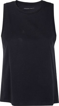 Liviana Conti Top Cotone Nero L6sw62 Y69