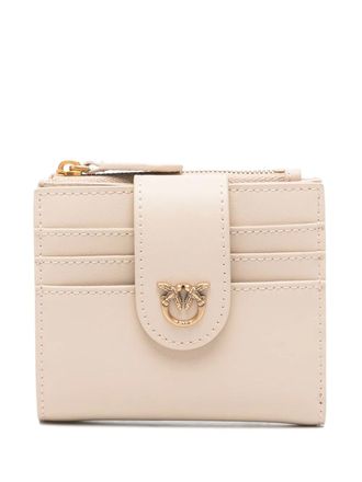 Pinko Leren portemonnee - Beige