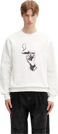 Dr&ocirc;le de Monsieur Sweatshirts - Heren - Sweatshirts - Wit - XL - Hoodies & sweatvesten