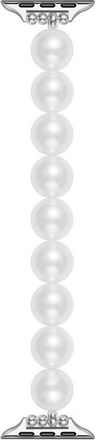 Posh Tech Violet Imitation Pearl Apple Watch Bracelet Watchband in White at Nordstrom