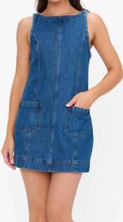 Show me your Mumu Boulevard Mini Dress In Denim