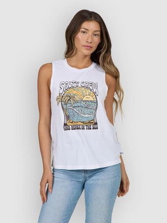 Salty Crew Keyhole Muscle Tank Top weiss