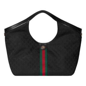 Gucci (WMNS) Gucci Giglio Large Tote Bag Black 853971-FAFWA-1053