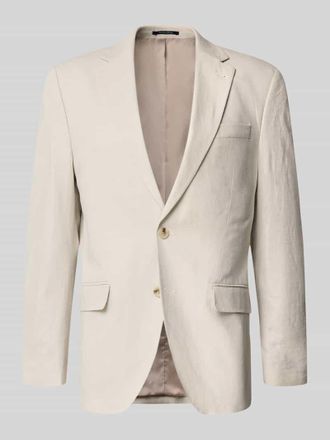 Christian Berg Sakko aus Leinen-Mix mit Pattentaschen in Beige, Gr&ouml;&szlig;e 102