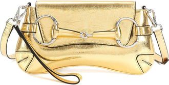 Tiffany & Fred Metallic Leather Shoulder Bag