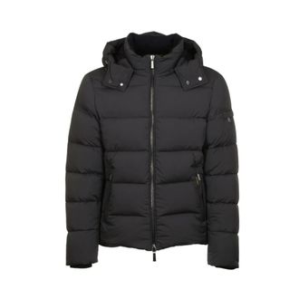 Moorer Bomberjack Acqua Line - Heren - Winterjassen - Zwart - 2XL - Jassen