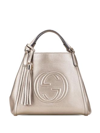 Gucci 2000-2015 Small Leather Soho satchel - women - Calf Leather - One Size - Gold