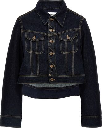 Victoria Beckham Denim Cropped Jacket