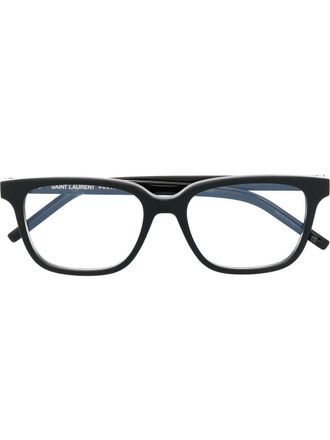 Saint Laurent Eyewear SL M110 square-frame glasses - women - Acetate - 55 - Black