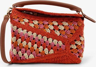 Loewe Paulas Ibiza- Borsa a mano Puzzle Edge in crochet multicolor - LOEWE - gender_Woman
