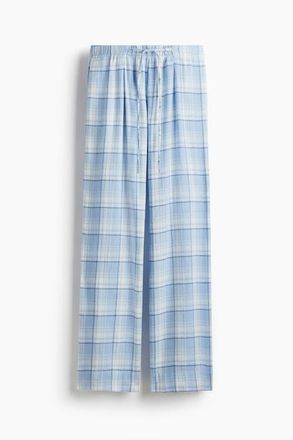 H&M Pull-on Trousers in Light Blue/plaid at Nordstrom, Size Xx-Large