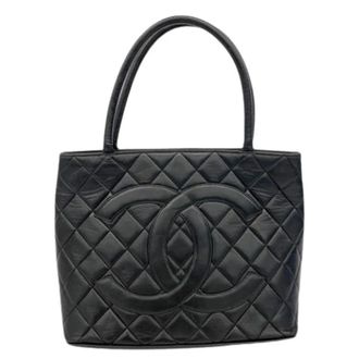 Chanel Pre-owned Tote Bags, female, Black, Size: ONE SIZE Pre-owned Vintage Tote Bag