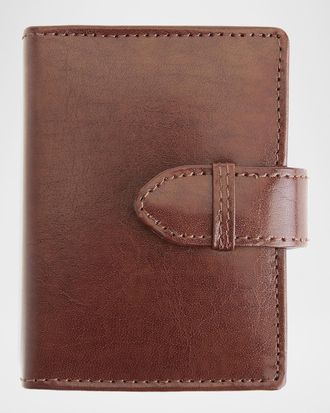Royce Leather Personalized Leather Playing Card Set Holder
