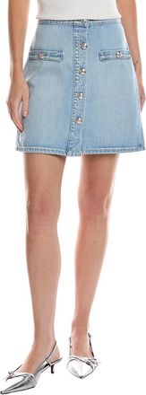 L'agence Kris Button Front Mini Skirt